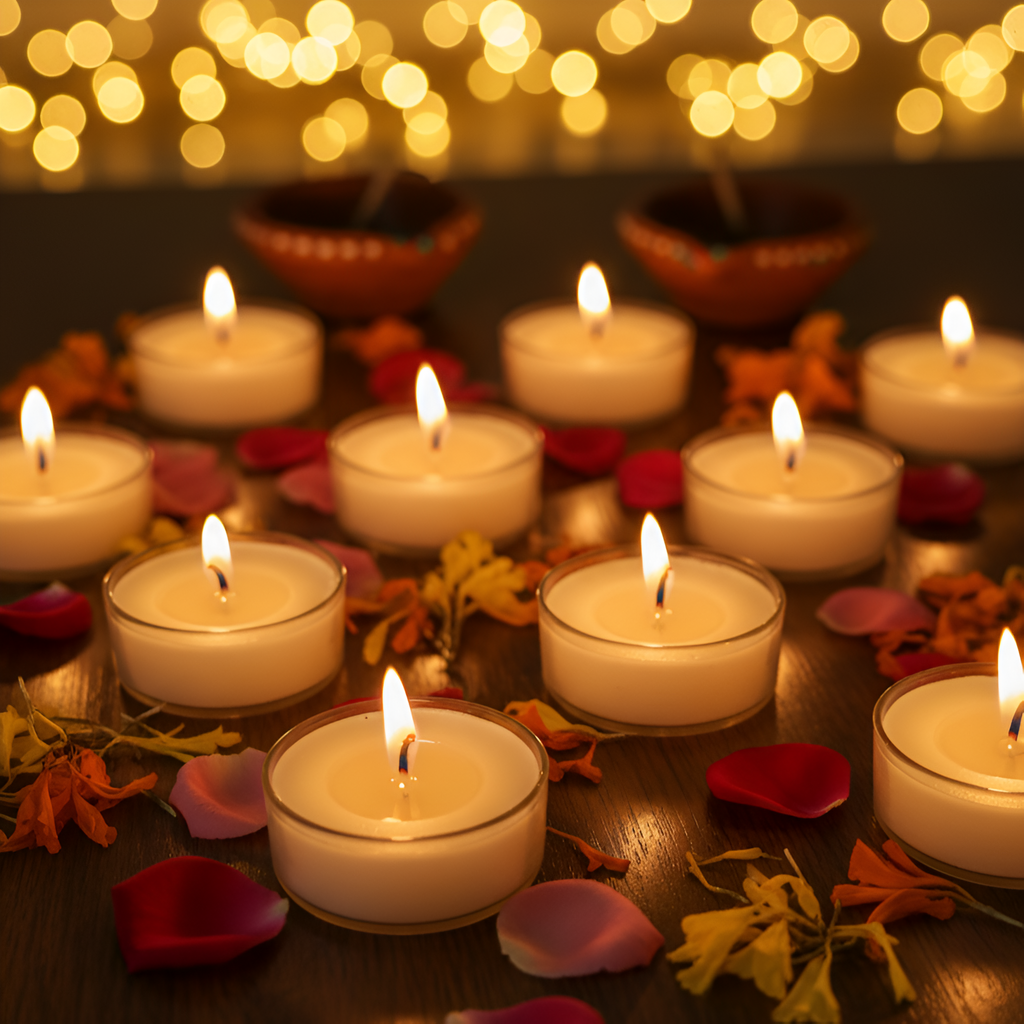 Tealight Candle – 10 pcs, Scented & Non-Scented | Wax Type - Soy Wax
