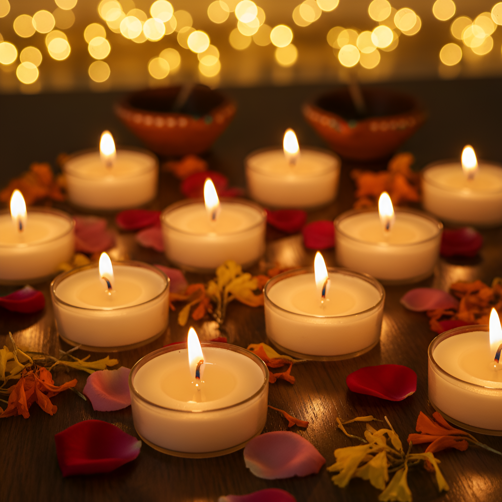 Tealight Candle – 10 pcs, Scented & Non-Scented | Wax Type - Soy Wax