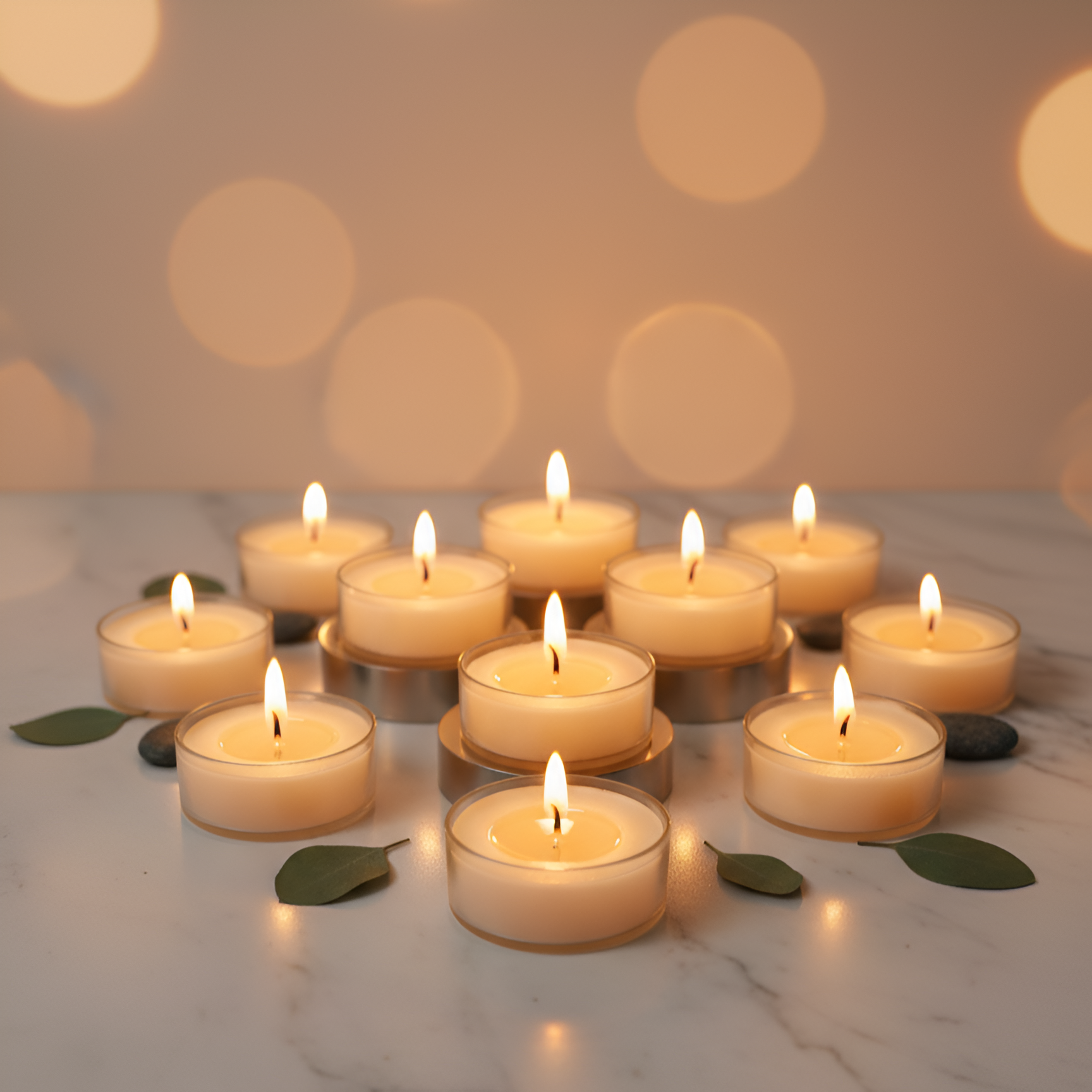 Tealight Candle – 10 pcs, Scented & Non-Scented | Wax Type - Soy Wax